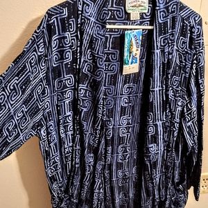 Brand New with tags, handmade high end, long overtop/jacket